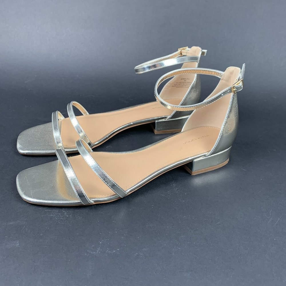 14th & Union Jemma Strappy Sandal Silver Metallic